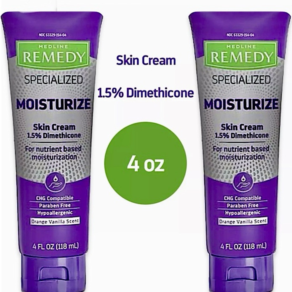 (2-Pk) Medline Remedy Specialized
MOISTURIZE Skin Cream 4 fl oz